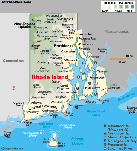 Rhode Island - Ou Aller